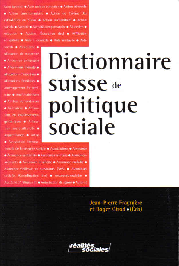 dictionnaire suisse de politique sociale
